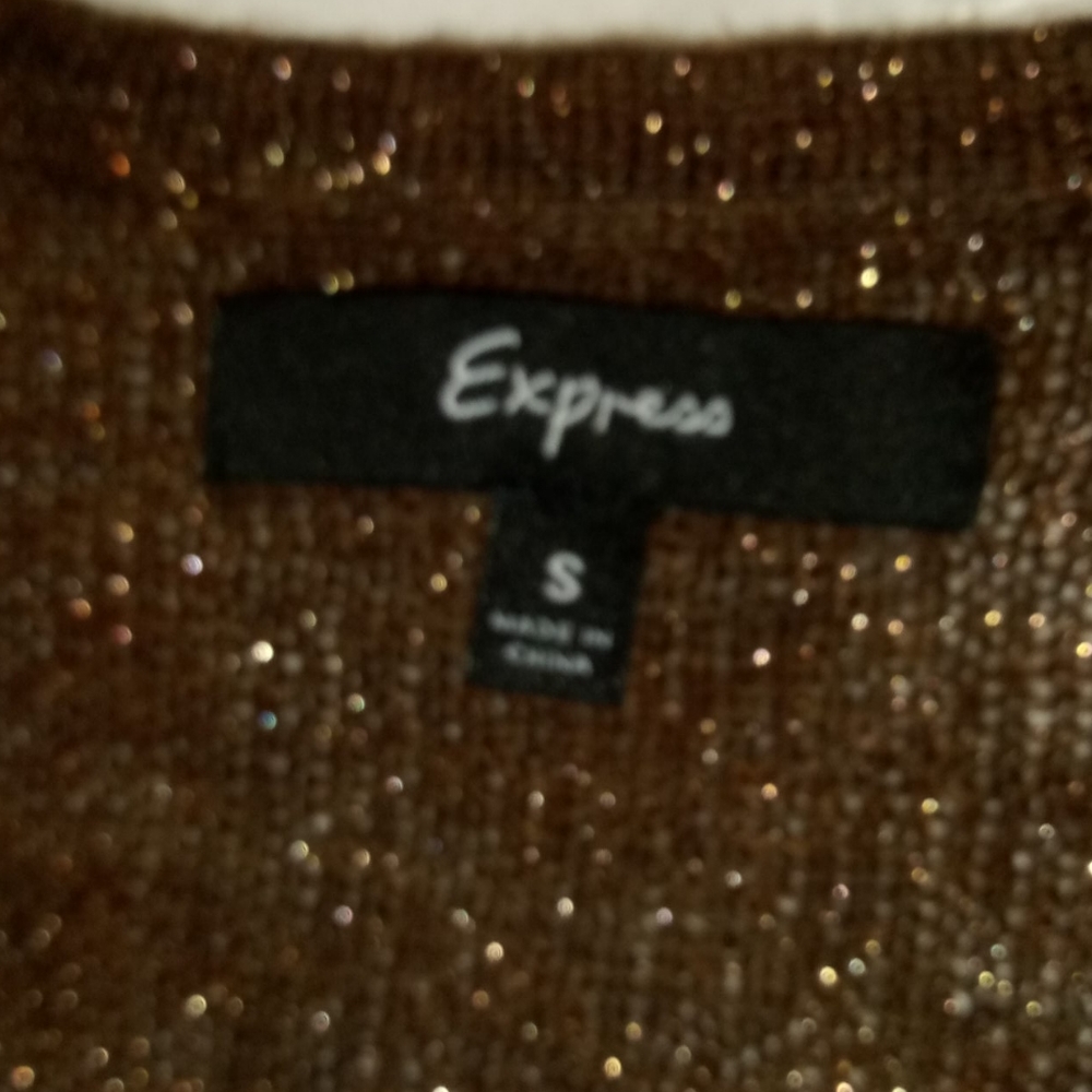 Womens Mini mohair, metallic,sweater